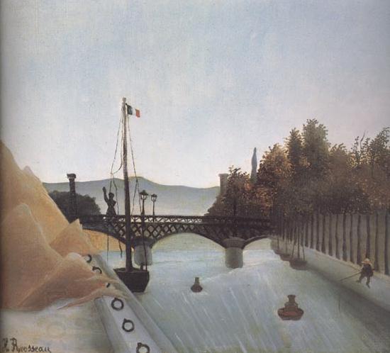 Henri Rousseau View of the Footbridge of Passy China oil painting art